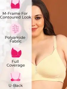 Dressberry  Medium Padded Cotton Lycra Minimiser Bra