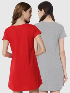 FFLIRTYGO Printed Nightdress