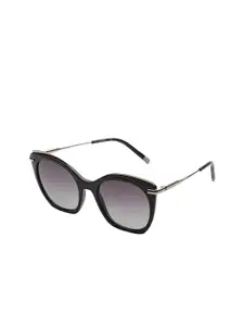 Calvin Klein Women Butterfly Sunglasses with UV Protected Lens Ck 1238 001 53 S