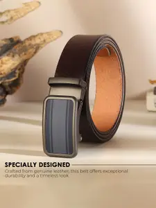 Metronaut Men Textured Leather Formal Belt