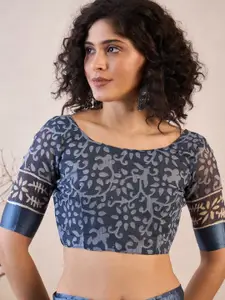 Anouk Rustic Batik Ready to Wear Ikat Saree