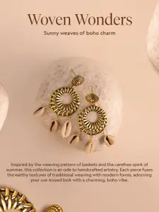 Voylla Gold-Plated Quirky Pendant with Chain