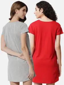 FFLIRTYGO Printed Nightdress