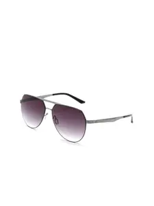 French Connection Men Aviator Sunglasses with UV Protected Lens- FC 7584 C1 S-Grey