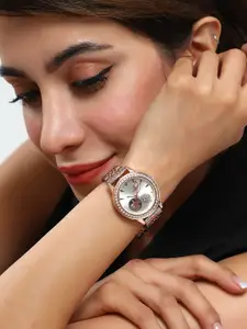 HAUTE SAUCE by  Campus Sutra HAUTE SAUCE by Campus Sutra Women The Aloha Round Watch - Ivory White SS25_HSWC1414