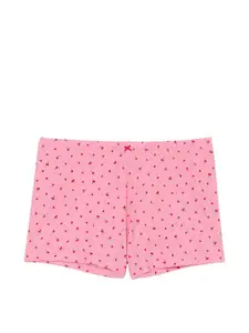 Victoria's Secret Women Printed Flannel Boxy Lounge Shorts