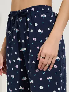 Dreamz by Pantaloons Floral Printed Pure Cotton Lounge Pants