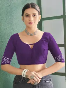 Anouk Rustic Ethnic Motifs Block Print Saree