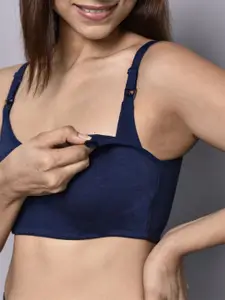 Inner Sense Pack of 2 Organic Cotton Antimicrobial Women Feeding Bra