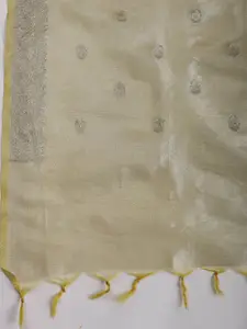 Meena Bazaar Floral Embellished Unstitched Dress Material