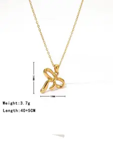 DressBerry 18K Gold-Plated Stainless Steel Pendant With Chain