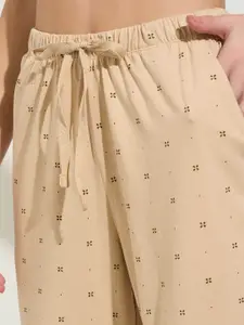 Dreamz by Pantaloons Women Printed Pure Cotton Lounge Pants