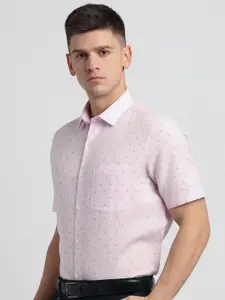 Turtle Men Classic Opaque Printed Formal Shirt