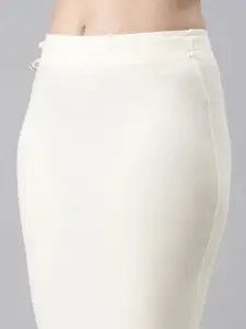 TWIN BIRDS Women Vanilla Straight Fit Saree Shape Wear