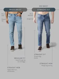 Kook N Keech Men Modern Grunge Straight Fit Jeans