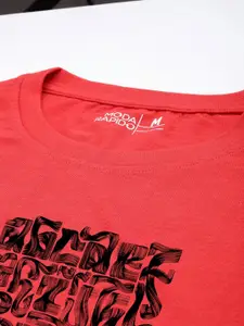 Moda Rapido Men Printed Raw Edge T-shirt