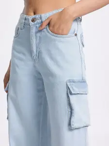 The Roadster Lifestyle Co. Women Classic Cuts Wide Leg High-Rise Jeans