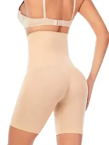 Sizi High Waist Anti Rolling Strip Cotton Tummy Tucker Shapewear
