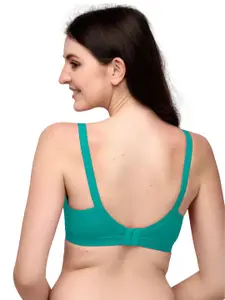 Exotica Lingerie Green Double Layered Non Wired Full Coverage Bralette Bra