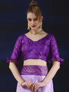 Anouk Rustic Woven Design Zari Silk Blend Bagh Saree