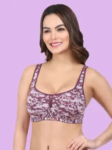 Amour Secret Floral Bra Half Coverage Lightly Padded