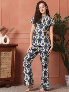 Claura Women Printed Night suit