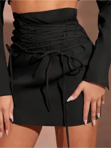 The Roadster Lifestyle Co Strapy High Waist Mini Skirt