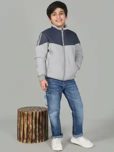 Cantabil Boys Colourblocked Puffer Jacket