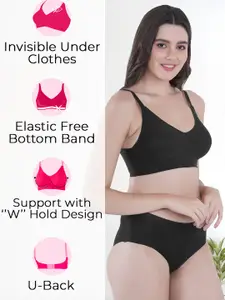 Tweens Invisi-Fit Lightly Padded Seamless Bra & Panty Set