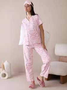 Sweet Dreams Women Printed Night suit