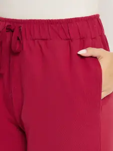 Clovia Cotton Mid-Rise Lounge Pants With Pocket