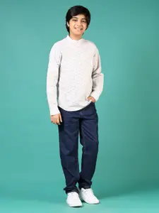 V-Mart Boys Straight Fit Low Distress Light Fade Jeans