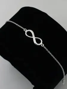 DressBerry Silver-Plated Infinity Link Bracelet