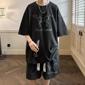 StyleCast Printed Round Neck T-Shirt With Shorts