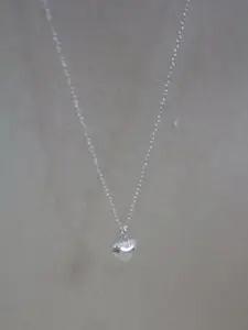 DressBerry Silver-Plated Heart Shaped Pendant with Chains