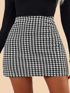 DIMPY GARMENTS Printed A-Line Mini Skirt