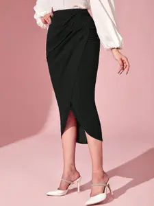 The Roadster Lifestyle Co Overlap Bodycon Skirt