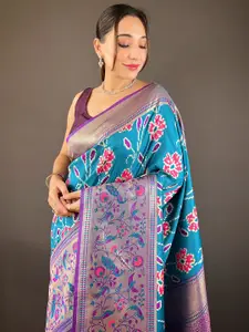 DEVATITHI Ethnic Motifs Zari Saree