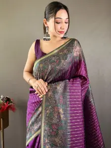 DEVATITHI Woven Design Zari Chanderi Saree
