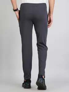 FICKA Men Striped Mid-Rise Track Pants