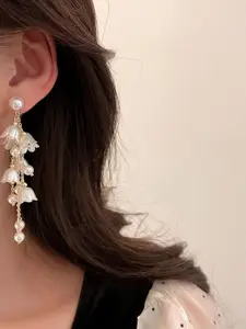 Celestique Contemporary Korean Long Drop Earrings