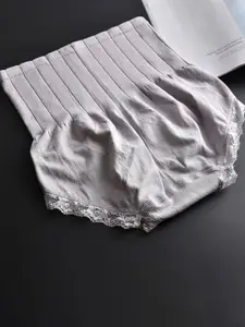 PLUMBURY Pack of 2 Women Seamless High Waist Tummy Tucker Shapewear Panty