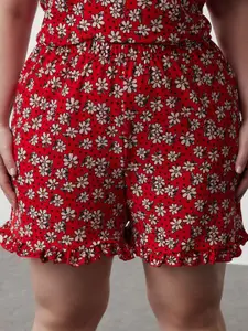 Trendyol Printed Round Neck Night Suit