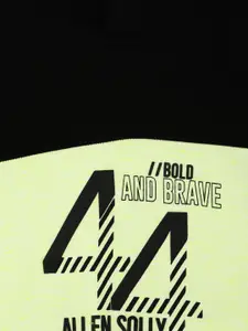 Allen Solly Junior Boys Colourblocked Hooded Sweatshirt