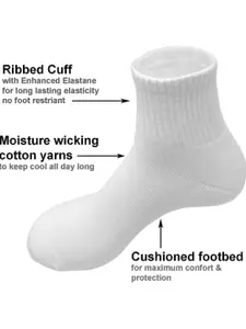 MUKHAKSH Pack Of 4 Ankle-Length Socks