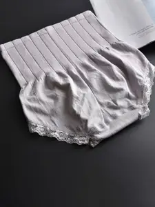 PLUMBURY Pack of 3 Women Seamless High Waist Tummy Tucker Shapewear Panty