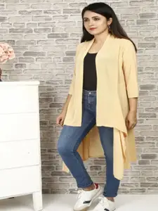 DIMPY GARMENTS Asymmetric Open Front Longline Shrug