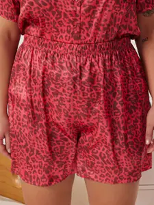 Trendyol Printed Shirt Collar Night Suit