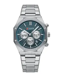 Curren Men Stainless Steel Bracelet Style Straps Analogue Watch CR-8440-PNP-Green