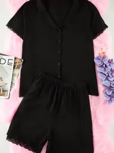 Trendyol Shirt & Shorts Night suit